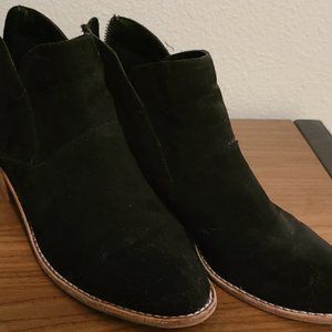 Black Velvet Booties